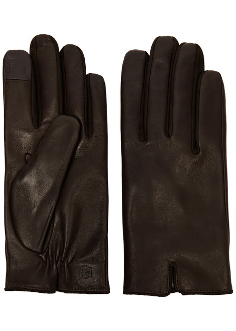 HANDSOME STOCKHOLM-Essentials leather gloves