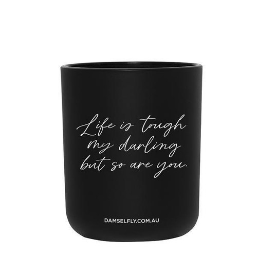 DAMSELFLY-Life is tough lge candle