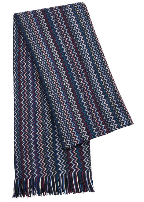 MISSONI-Zigzag wool scarf