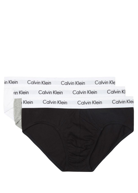 CALVIN KLEIN-Stretch cotton briefs - set of three