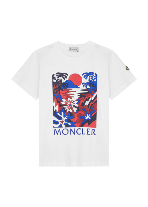 MONCLER-KIDS Printed cotton T-shirt (12-14 years)