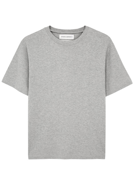 EXTREME CASHMERE-N°268 Cuba cotton and cashmere-blend T-shirt