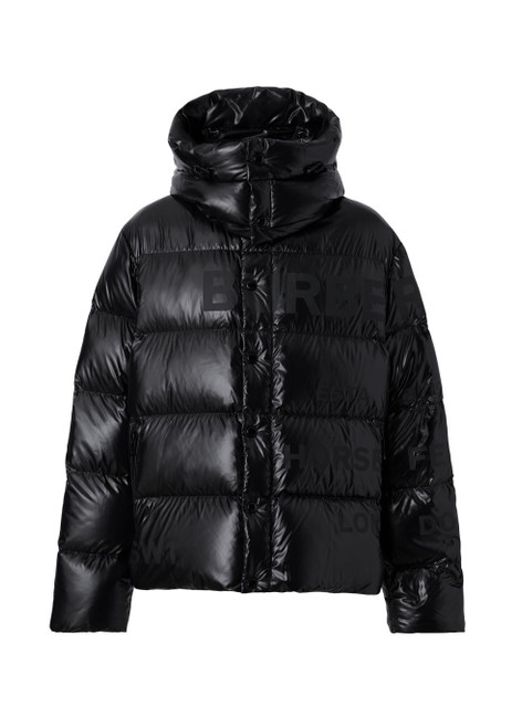 BURBERRY-Detachable hood horseferry print puffer jacket
