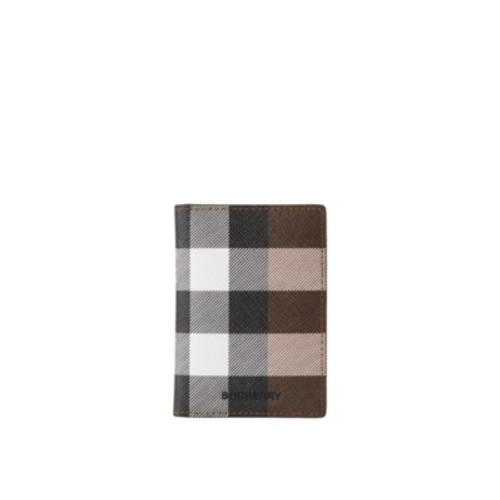 BURBERRY-Check folding card case