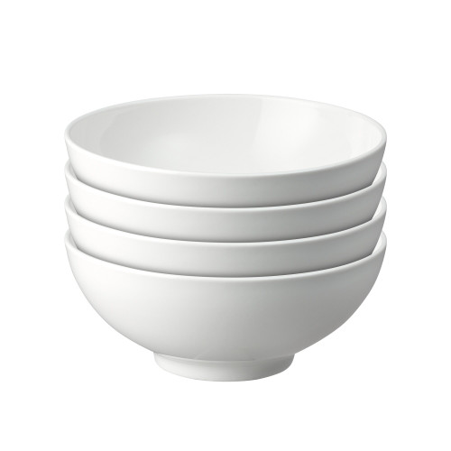 DENBY-Porcelain classic white set of 4 cereal bowl