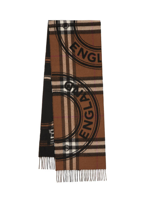 BURBERRY-Montage print cashmere scarf