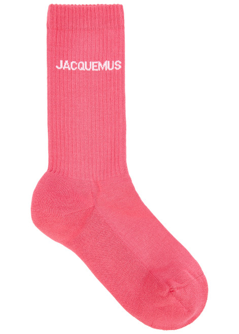 JACQUEMUS-Les Chaussettes logo cotton-blend socks 