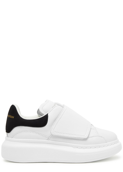 ALEXANDER MCQUEEN-KIDS Oversized leather sneakers