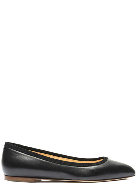 JULIA MAYS-Lila pink nappa pointed toe flats