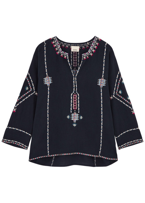 ISABEL MARANT-Clarisa embroidered cotton tunic