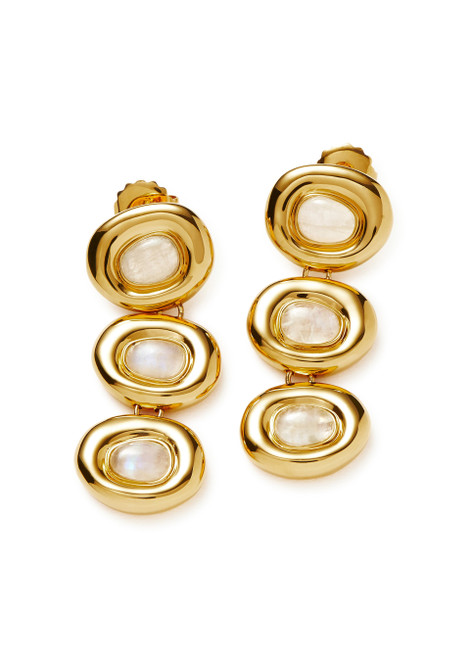 MISSOMA-Molten 18kt gold-plated drop earrings