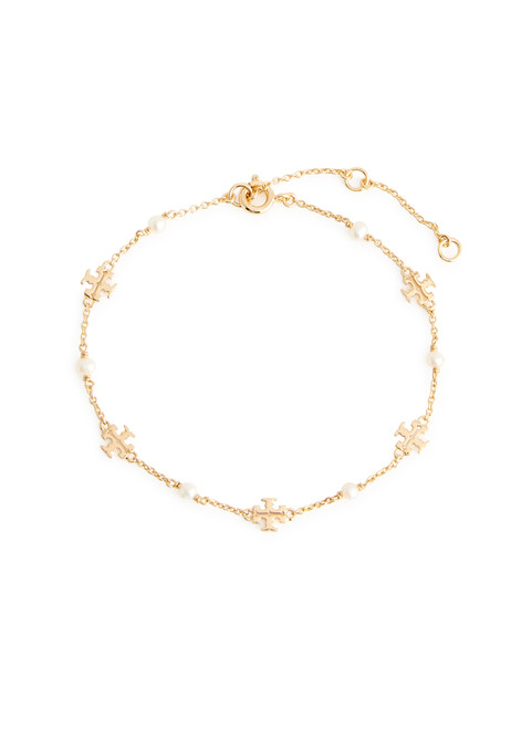 TORY BURCH-Kira 18kt gold-plated chain bracelet