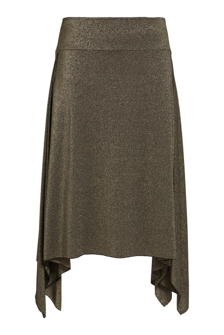 MARINA RINALDI-2-in-1 lurex jersey skirt dress