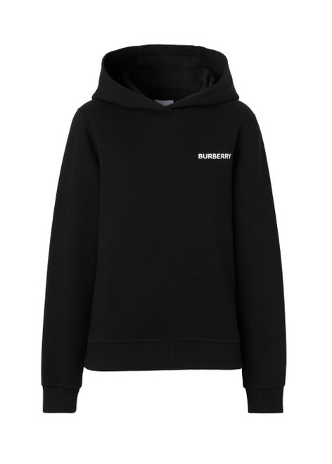 BURBERRY-Horseferry square print cotton hoodie