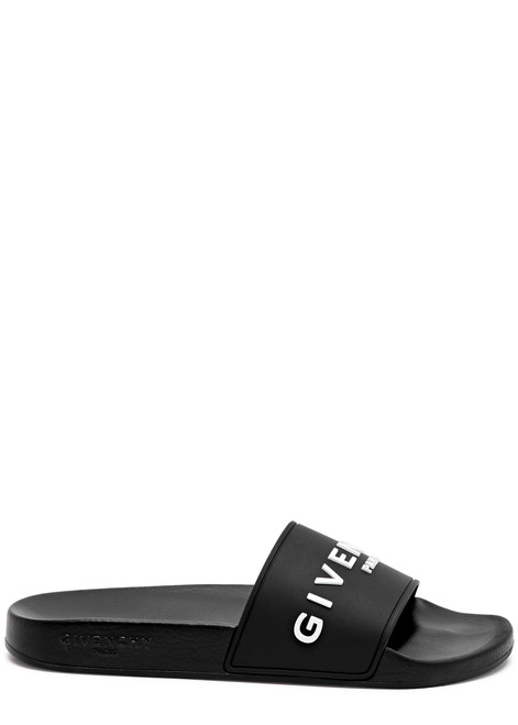 GIVENCHY-Logo rubber sliders