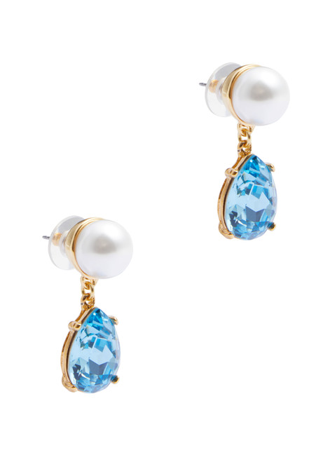 KENNETH JAY LANE-Faux pearl and crystal-embellished drop earrings