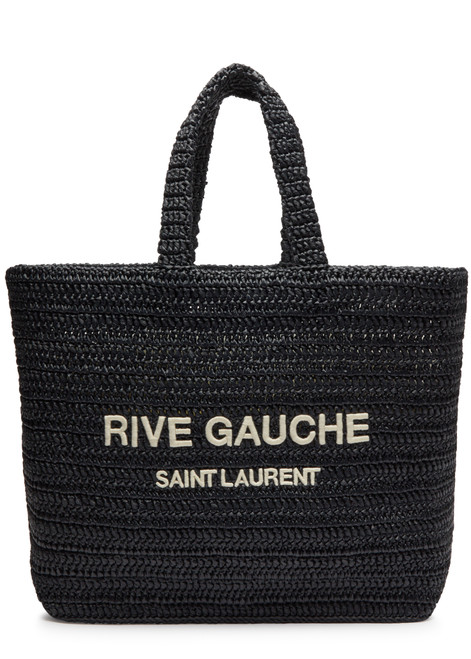 SAINT LAURENT-Rive Gauche raffia tote