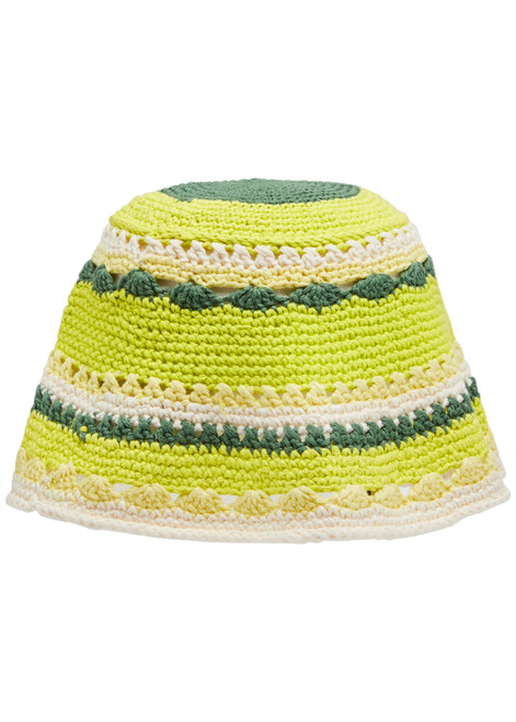 GANI Crochet Hat in Neon Green