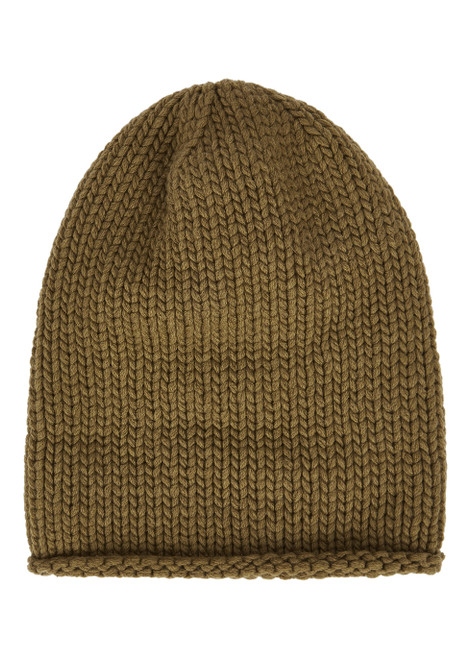 INVERNI-Filippo olive cashmere beanie