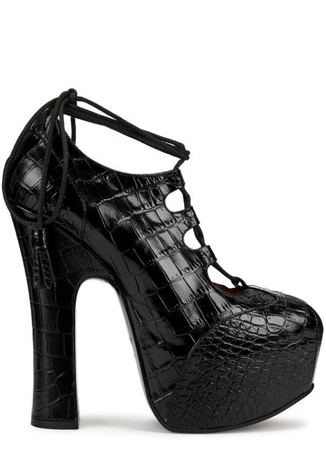 VIVIENNE WESTWOOD-Ghillie 150 leather platform pumps