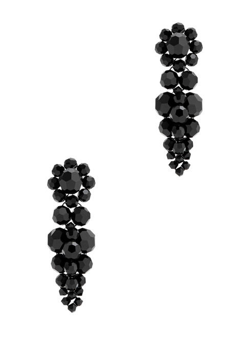 SIMONE ROCHA-Mini Cluster beaded drop earrings