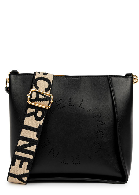 STELLA MCCARTNEY-Stella Logo mini faux leather cross-body bag