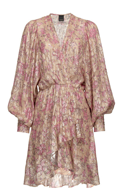 PINKO-Short floral wrap dress