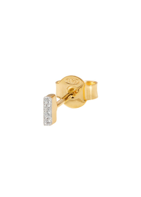 MISSOMA-I Initial 18kt gold-plated single stud earring