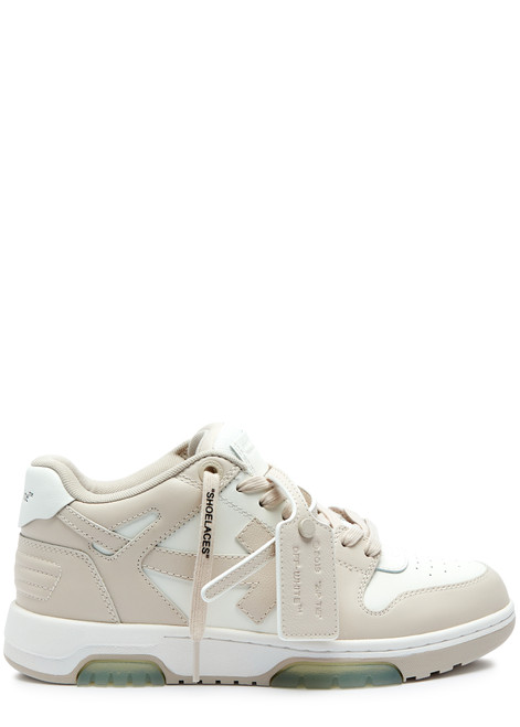 OFF-WHITE-Out Of Office leather sneakers