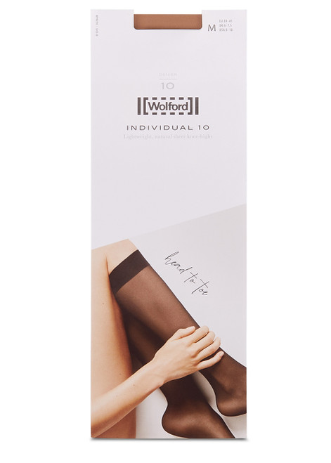 WOLFORD-Individual 10 denier knee-high socks