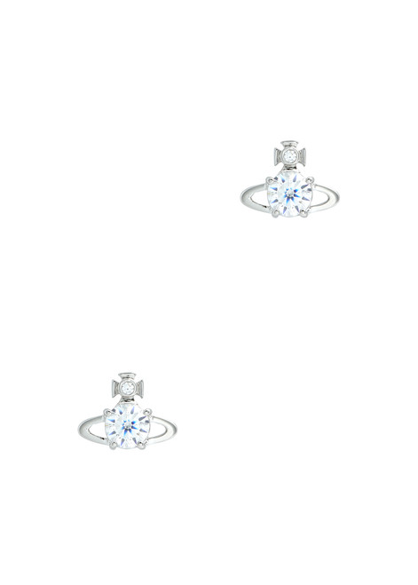 VIVIENNE WESTWOOD-Reina crystal-embellished orb stud earrings