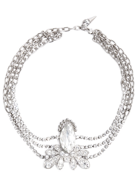 RABANNE-Crystal-embellished necklace