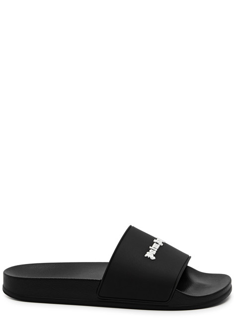 PALM ANGELS Logo-embossed rubber sliders | Harvey Nichols