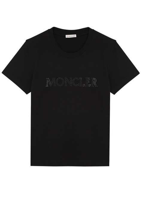 MONCLER-Logo-embellished cotton T-shirt
