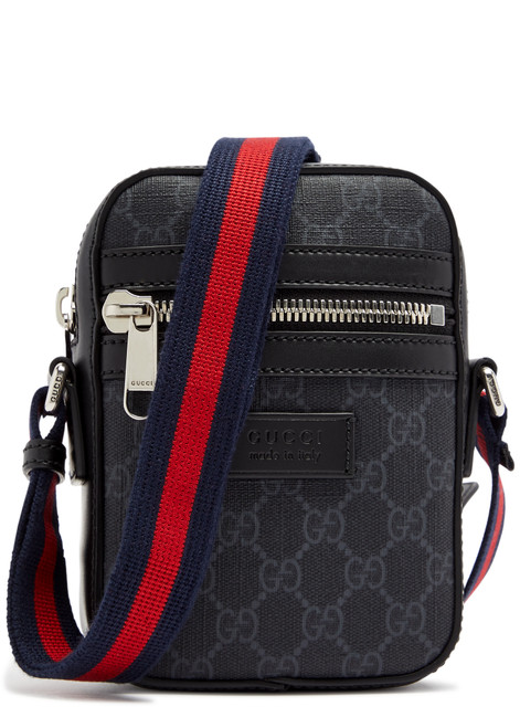 GUCCI-GG monogrammed canvas cross-body bag