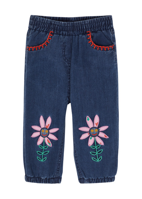 STELLA MCCARTNEY-KIDS Floral-embroidered jeans (12-36 months)