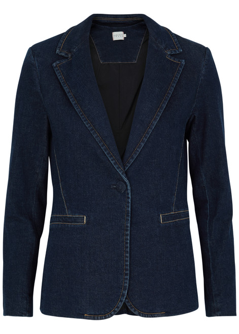 ALICE + OLIVIA-Macey stretch-denim blazer