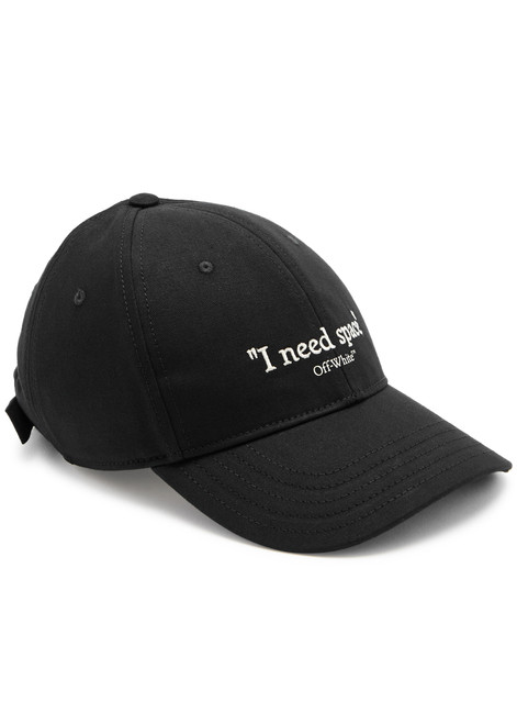 OFF-WHITE-Need Space embroidered cotton cap 