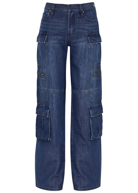 ALICE + OLIVIA-Cay wide-leg cargo jeans