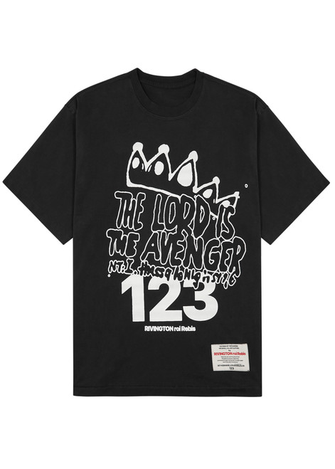 RRR 123-The Avenger printed cotton T-shirt 