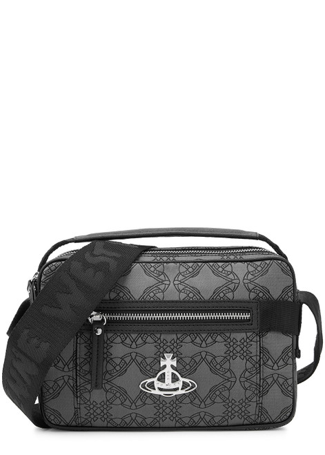 VIVIENNE WESTWOOD-Billie logo-jacquard canvas cross-body bag