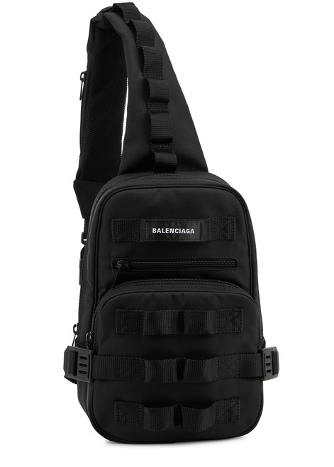 BALENCIAGA-Army nylon cross-body bag 