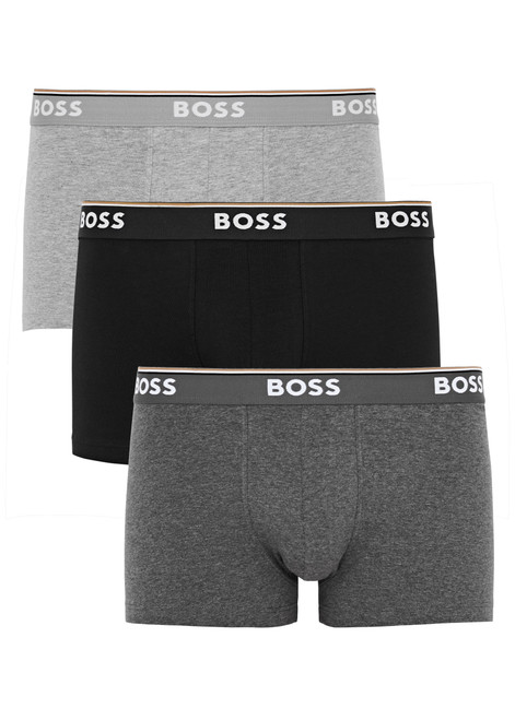 BOSS-Stretch-cotton boxer trunks - set of three