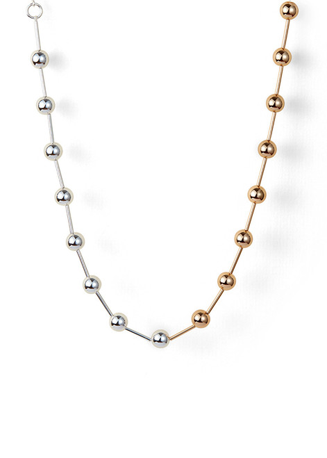 JENNY BIRD-Celeste two-tone orb necklace