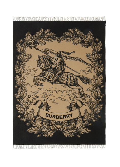 BURBERRY-Ekd cashmere wool blanket