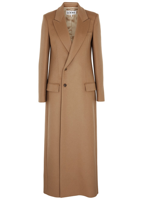 LOEWE-Longline wool-blend coat