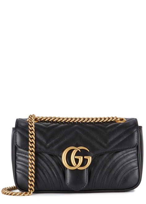 GUCCI-GG Marmont small leather shoulder bag
