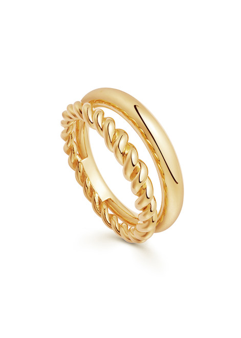 MISSOMA-Radial 18kt gold vermeil ring	