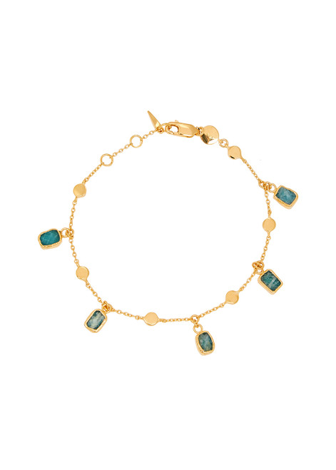 MISSOMA-Amazonite Lena 18kt gold vermeil bracelet