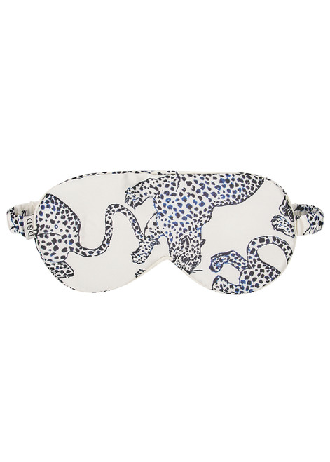DESMOND & DEMPSEY-The Jag printed silk eye mask